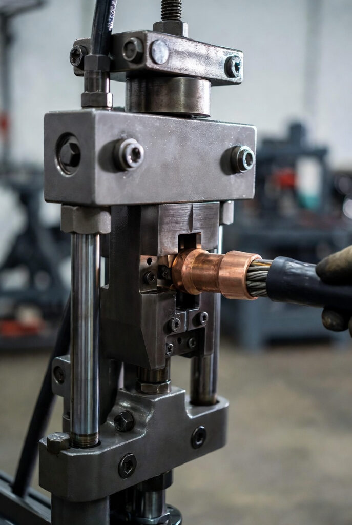 Crimping Battery Lugs: Why Soldering Fails and Hydraulic Crimping Wins c509edea 04e4 45a7 a306 2f74b900b37a