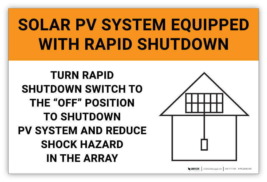The Rapid Shutdown Standard: Solar Rapid Shutdown System for Your Off-Grid Fortress ppl29030 812 05494