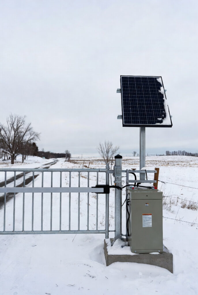 The Access Standard: Solar Security Gate for Ontario Rural Properties b2bdf91d d52a 49d2 a14b b622a57bd134